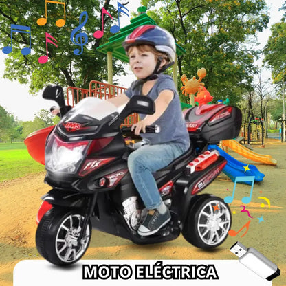 Moto eléctrica  recargable™️¡Aventura en Tres Ruedas para los Pequeños!