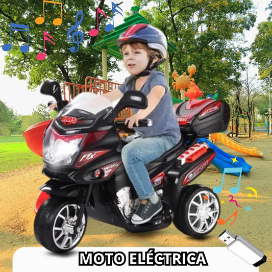 Moto eléctrica  recargable™️¡Aventura en Tres Ruedas para los Pequeños!