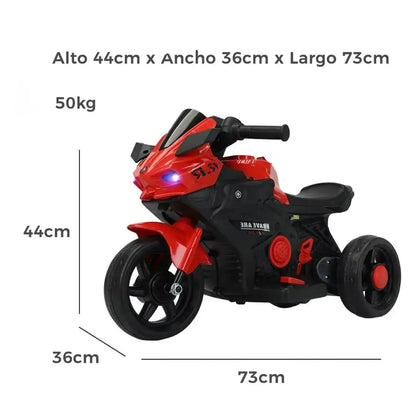MOTO ELECTRICA DEPORTIVA RECARGABLE™️1 a 3 años