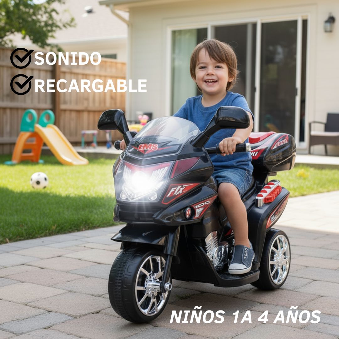 Moto eléctrica  recargable™️¡Aventura en Tres Ruedas para los Pequeños!