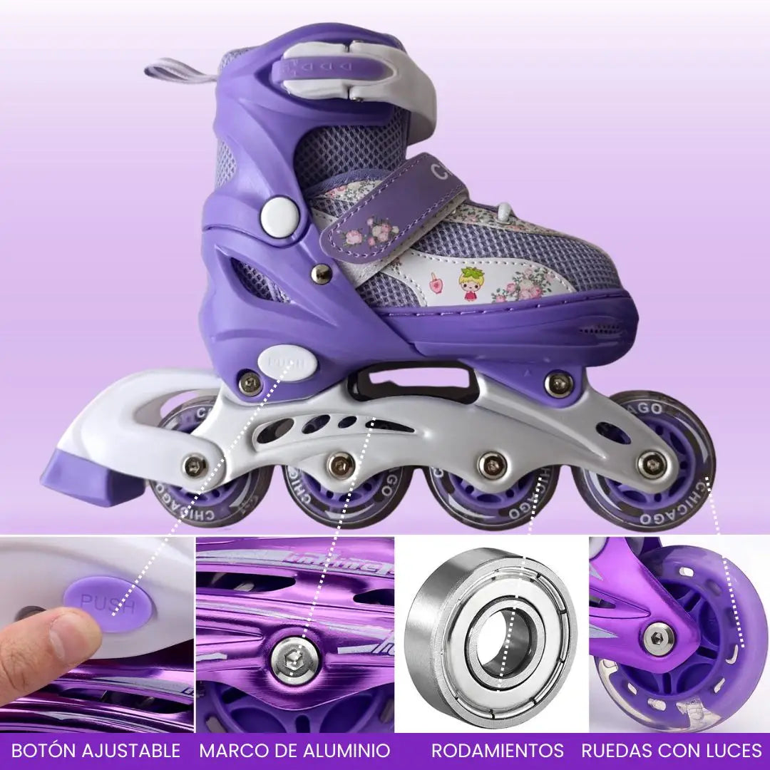 Patines en linea con luces ™️