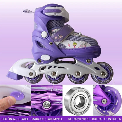 Patines en linea con luces ™️