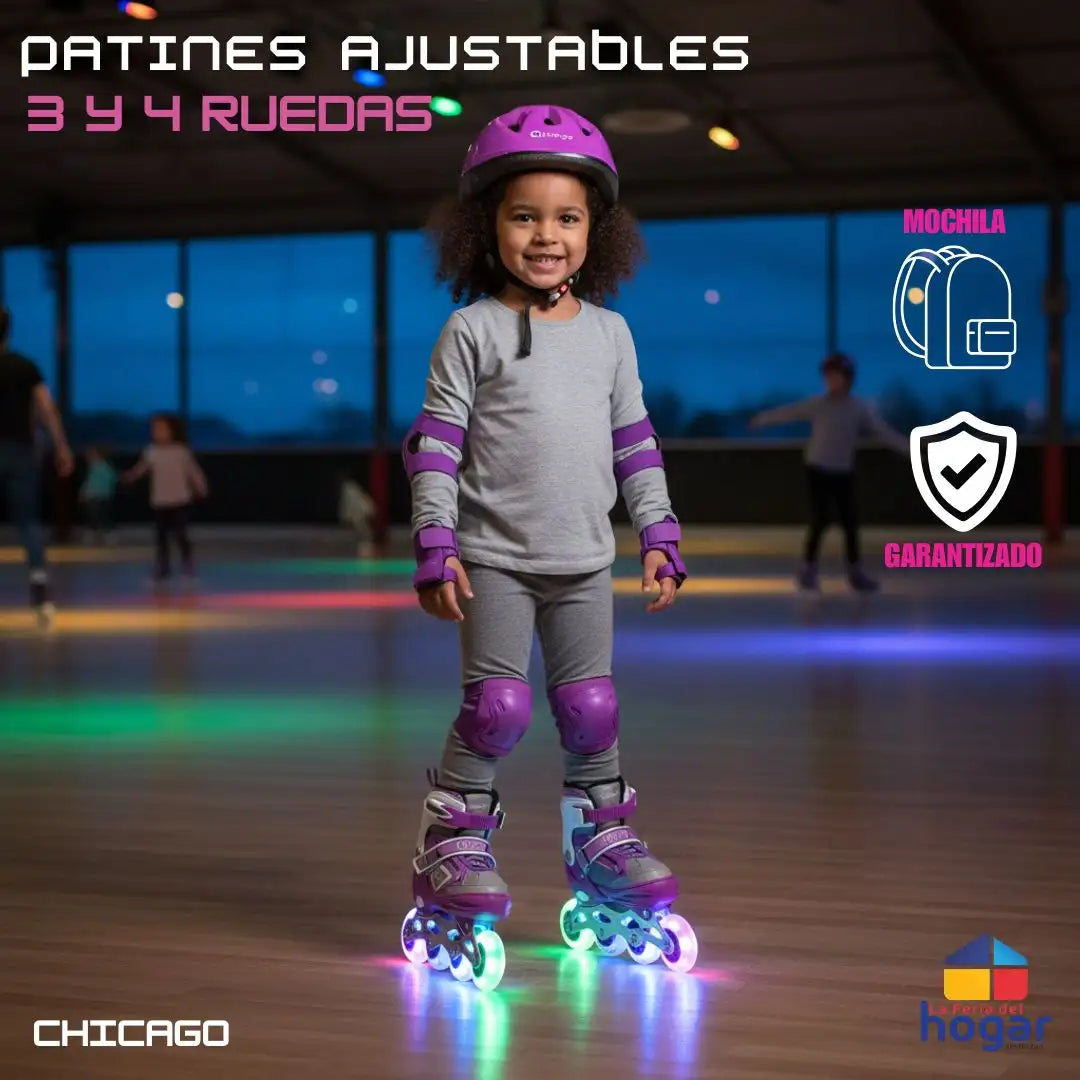 Patines en linea con luces ™️